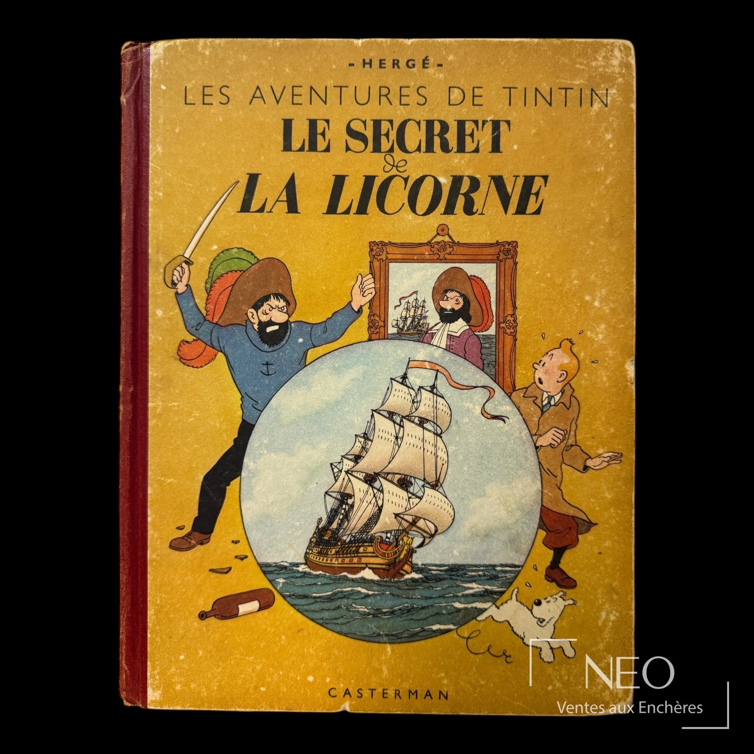 HERGÉ Tintin Le Secret de la Licorne, édition originale, 4e plat A20