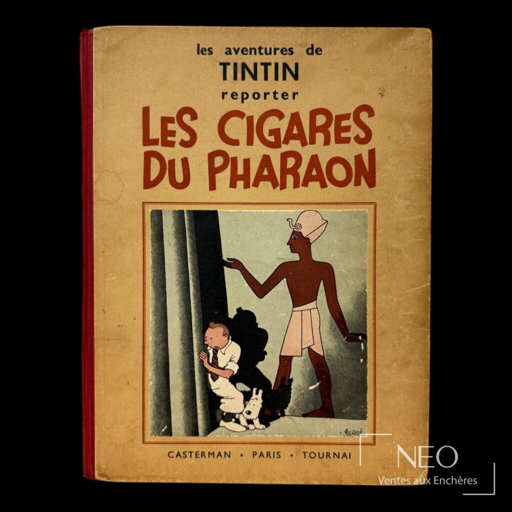 Couverture de Tintin Les Cigares du Pharaon d'Hergé