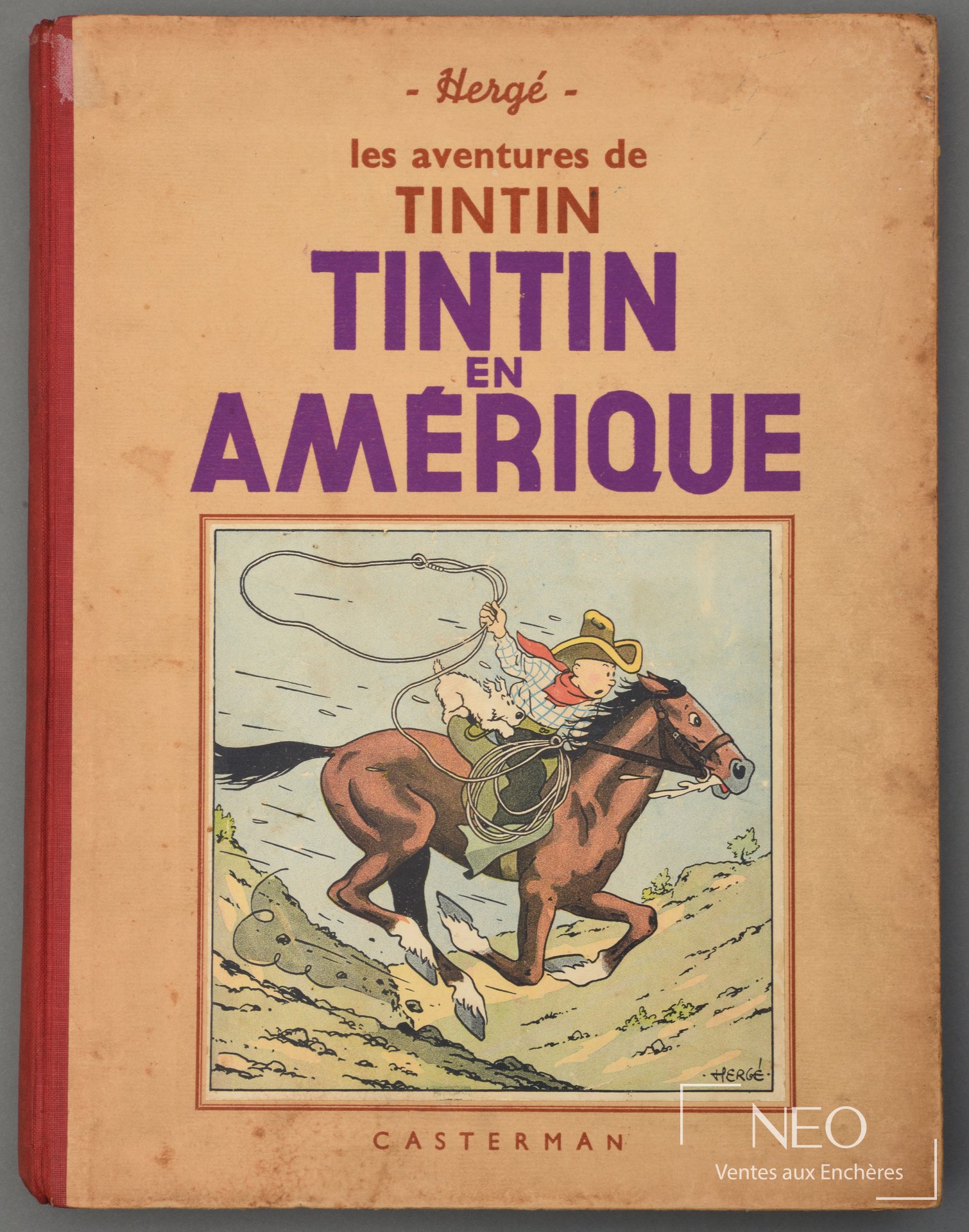 Hergé, Tintin en Amérique, édition Casterman Paris-Tournai, 1939