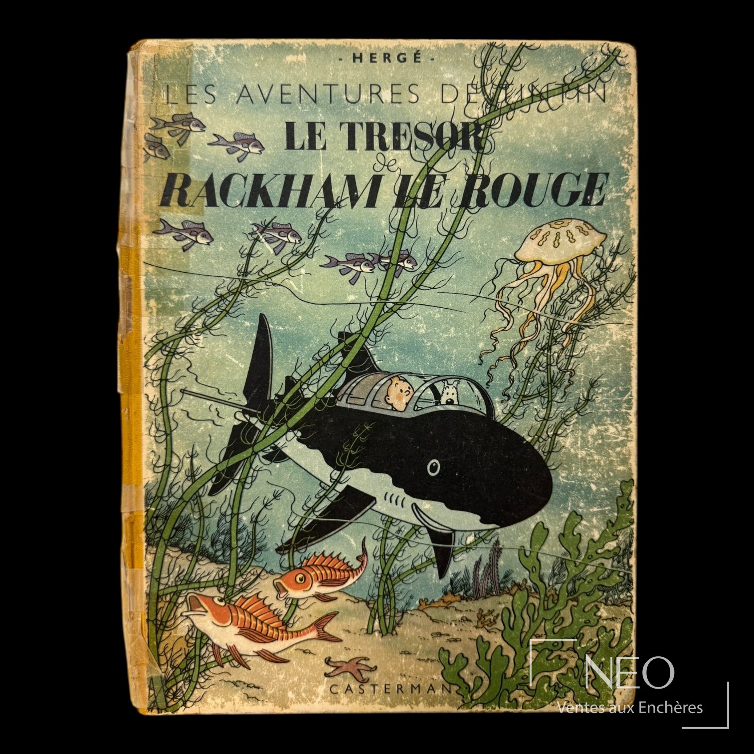Hergé Tintin Le Trésor de Rackham le Rouge, édition originale