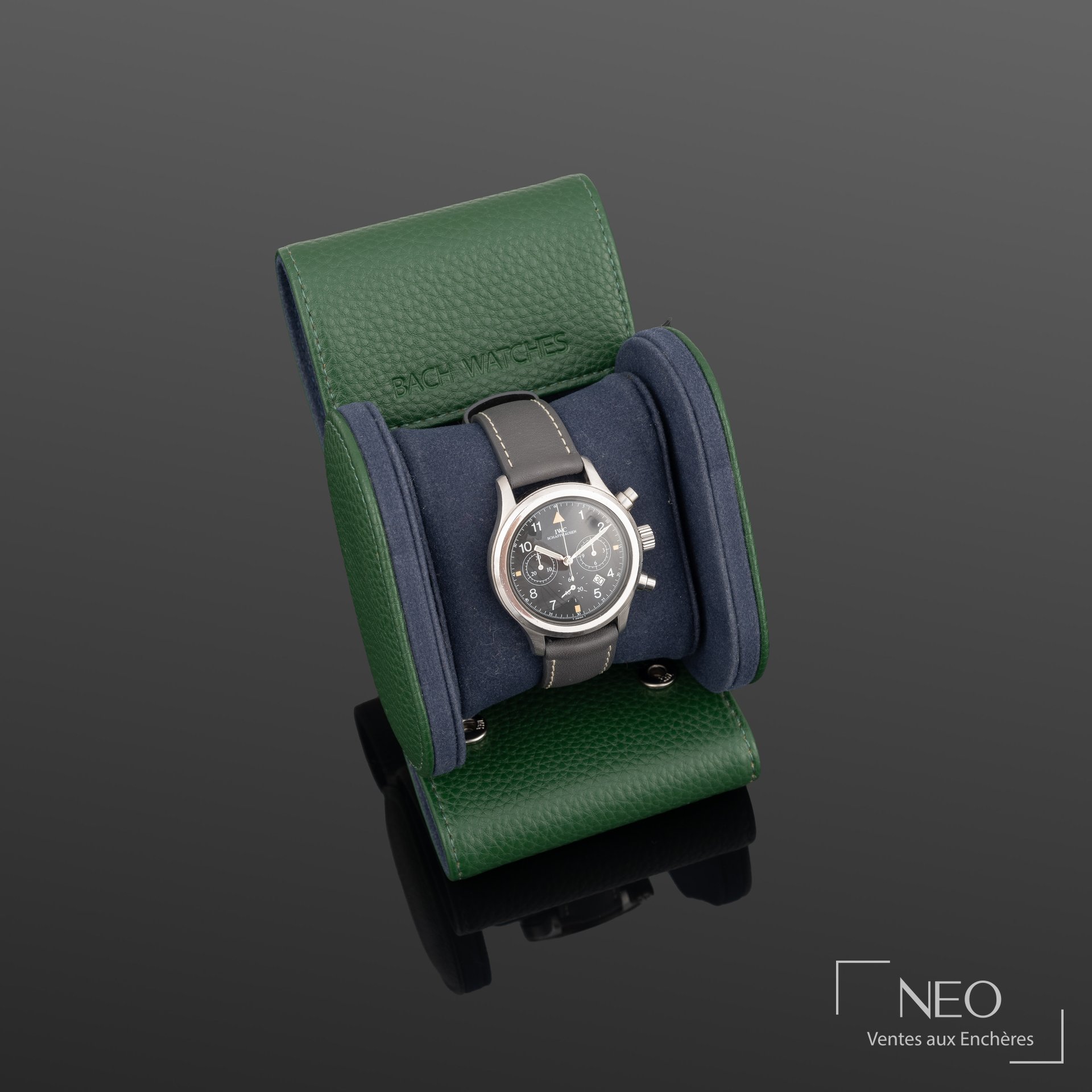 IWC Fliegeruhr montre bracelet chronographe vers 2000