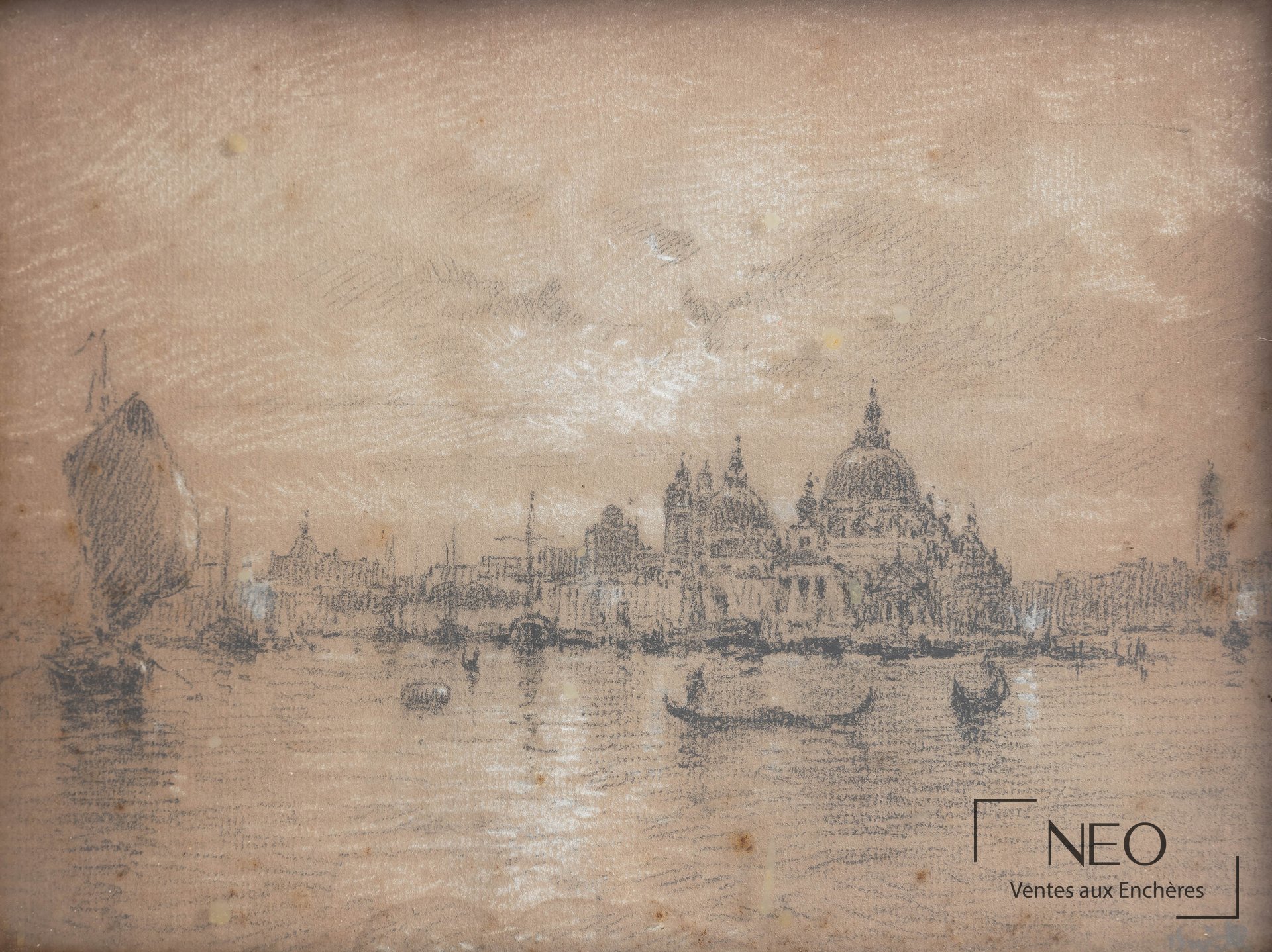 Marie Joseph Léon Iwill, Vue de la Salute depuis le Canal à Venise
