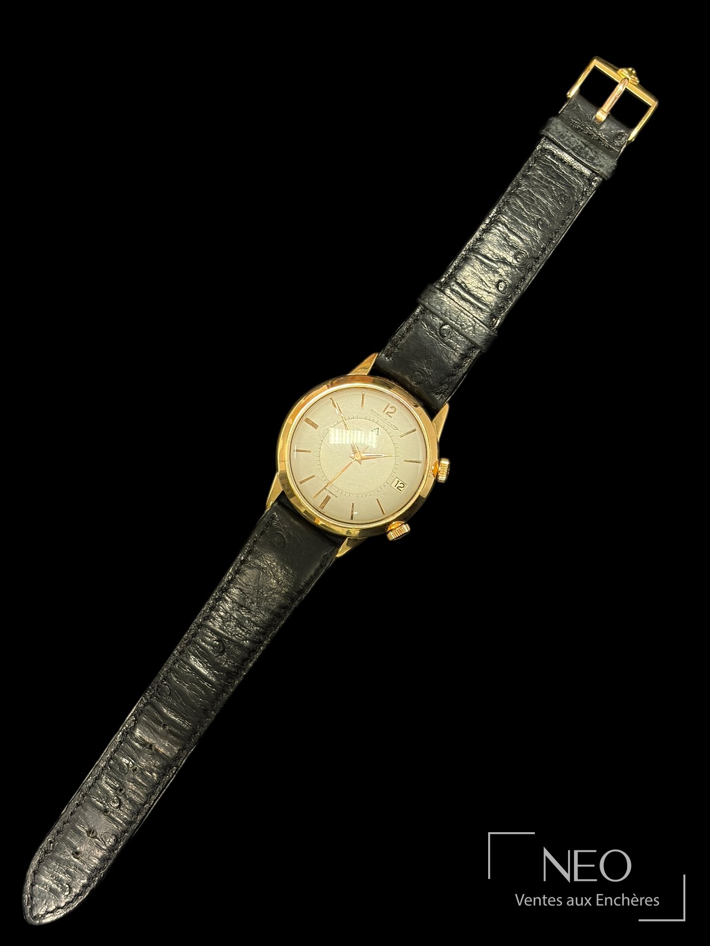 Jaeger-LeCoultre Memovox, montre bracelet en or jaune 18K