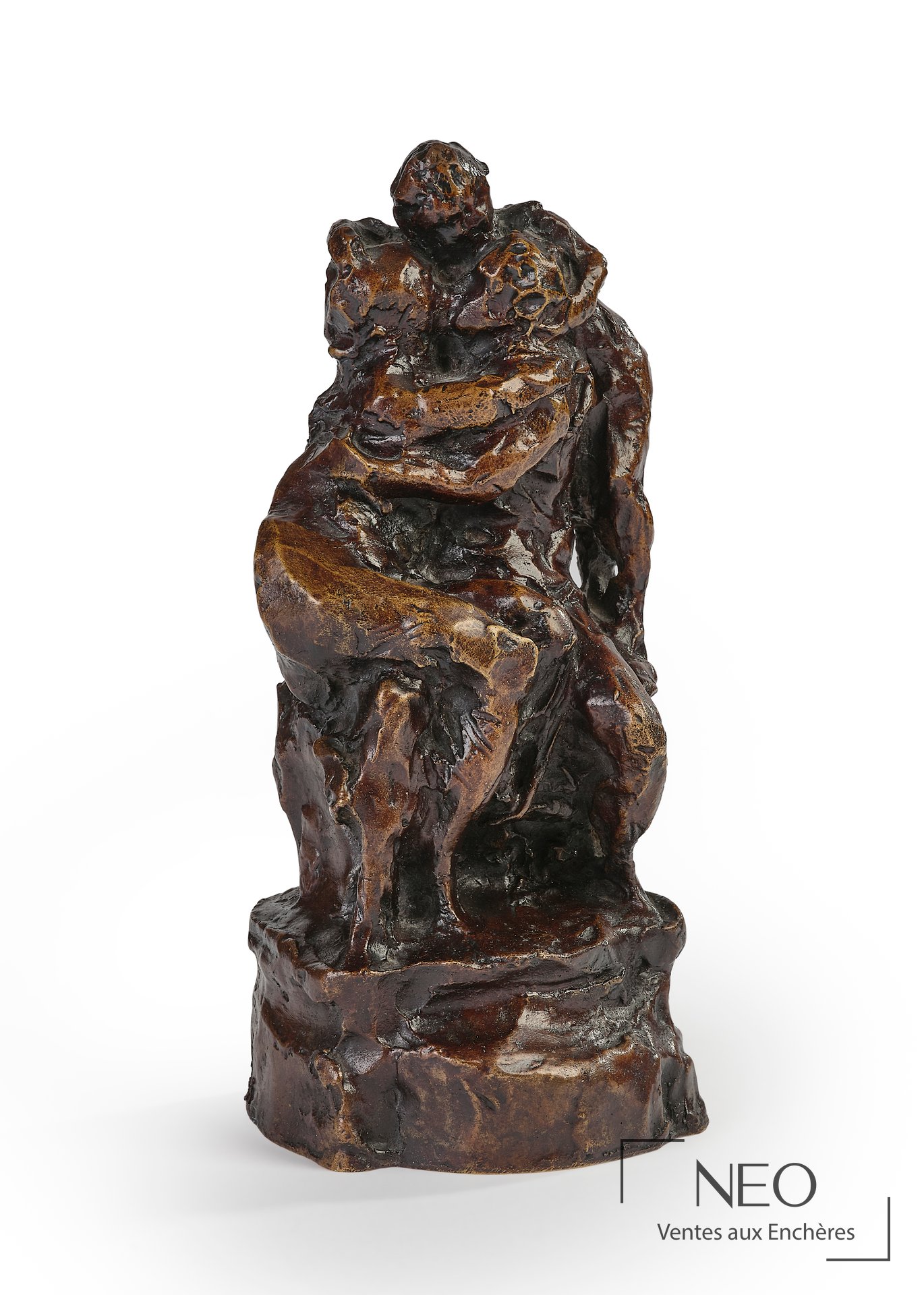 Jean-Baptiste Carpeaux, Trait d&rsquo;union, bronze patiné, modèle de 1872