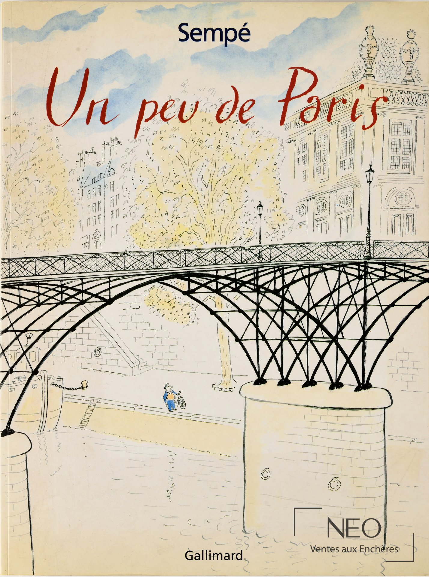 Jean-Jacques Sempé Un peu de Paris, album dédicacé en édition originale