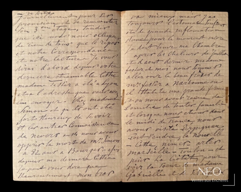 Lettre autographe de Jongkind