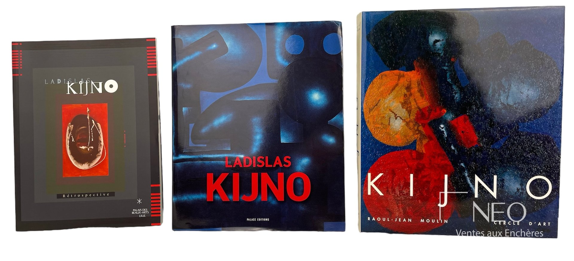 Ladislas Kijno, ensemble de 3 volumes signés