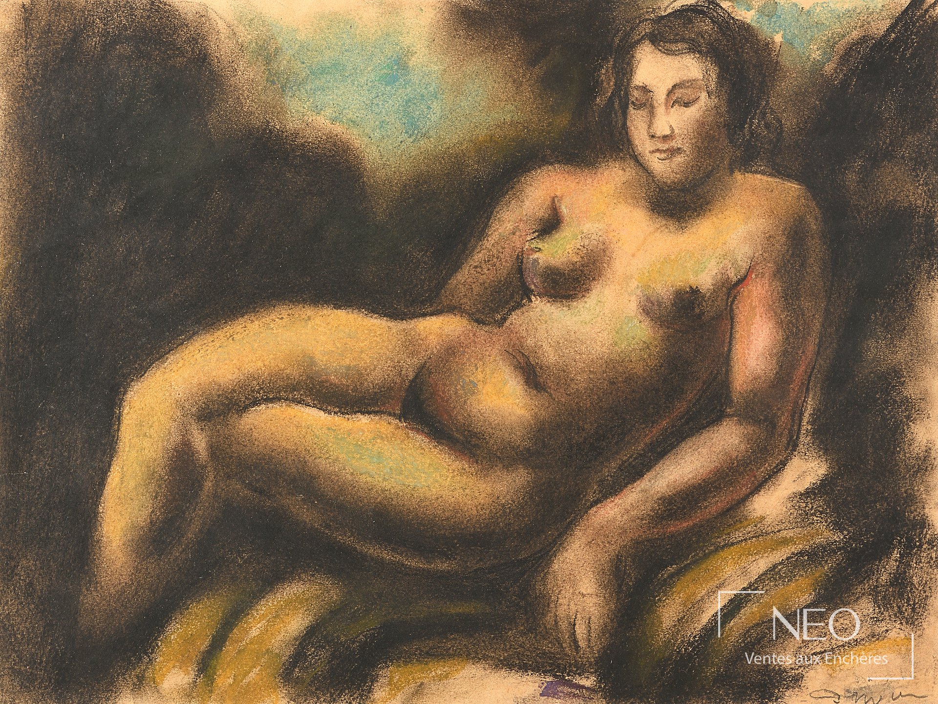 Femme nue allanguie de Léon-Ernest Drivier