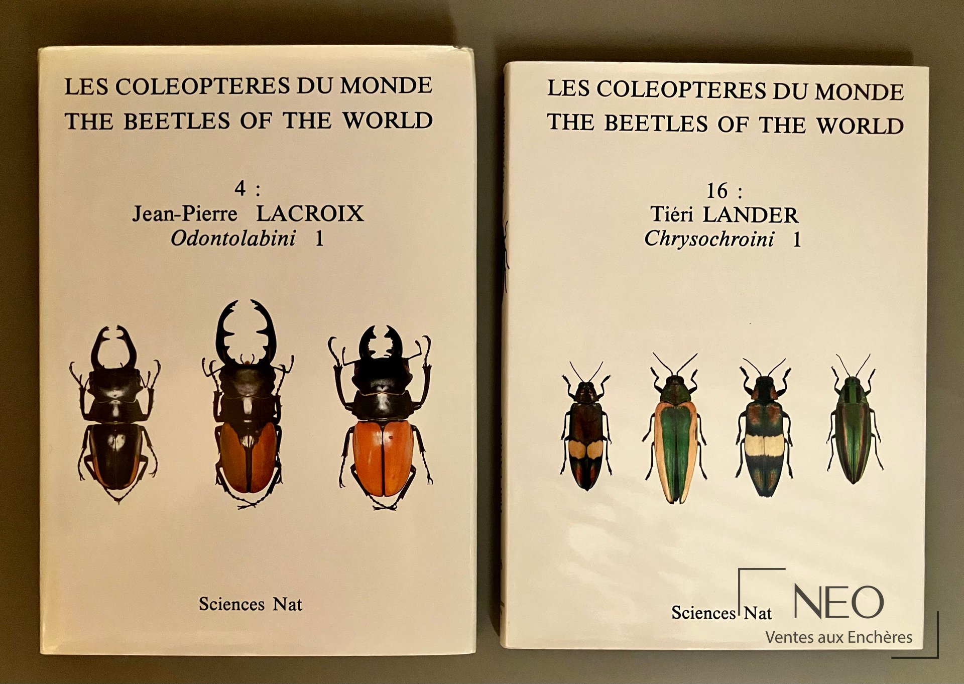 Les Coléoptères du Monde, tomes 4 et 16, Odontolabini I et Chrysochroini I