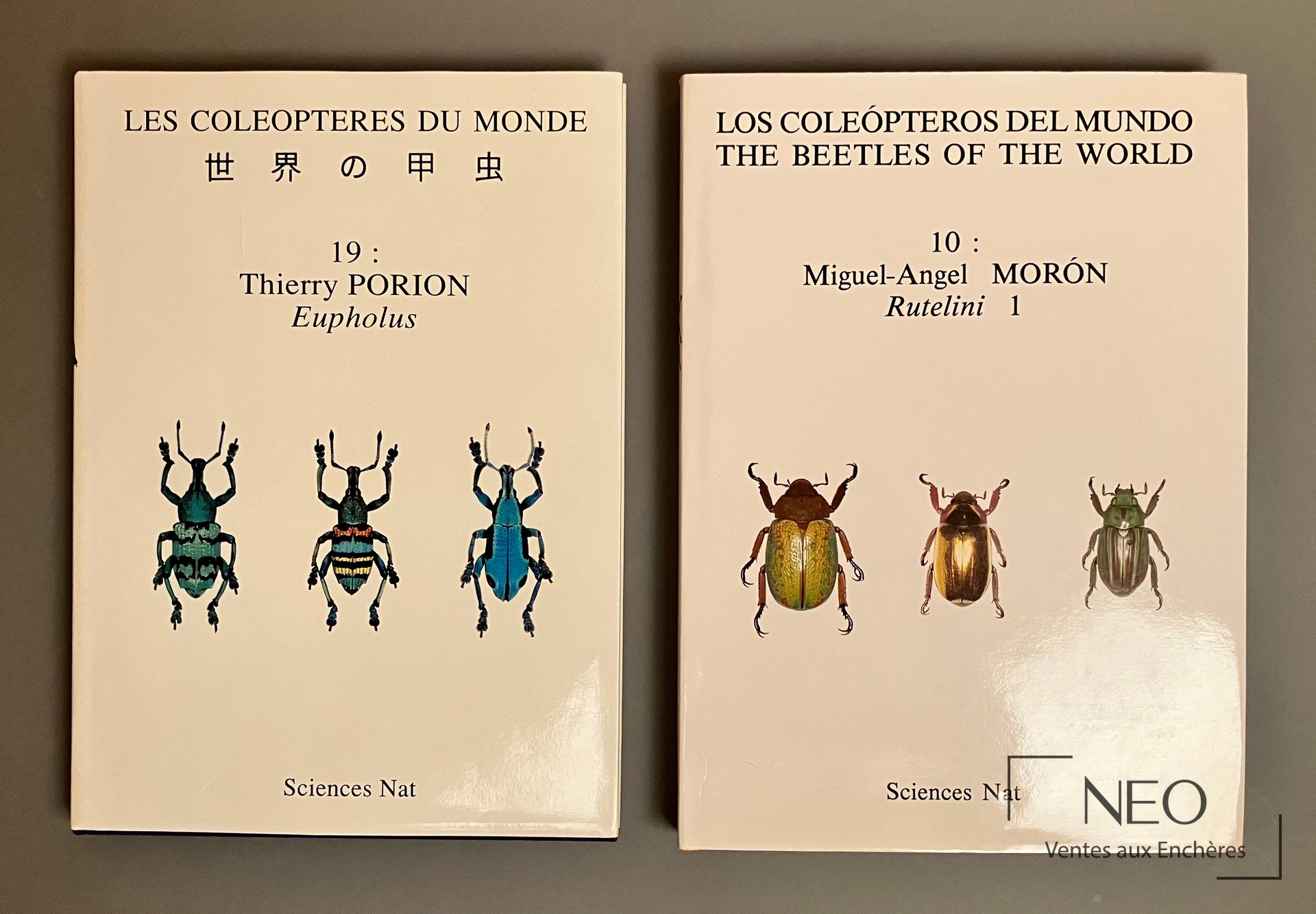 Les Coléoptères du Monde, tomes 10 et 19, ouvrages entomologiques
