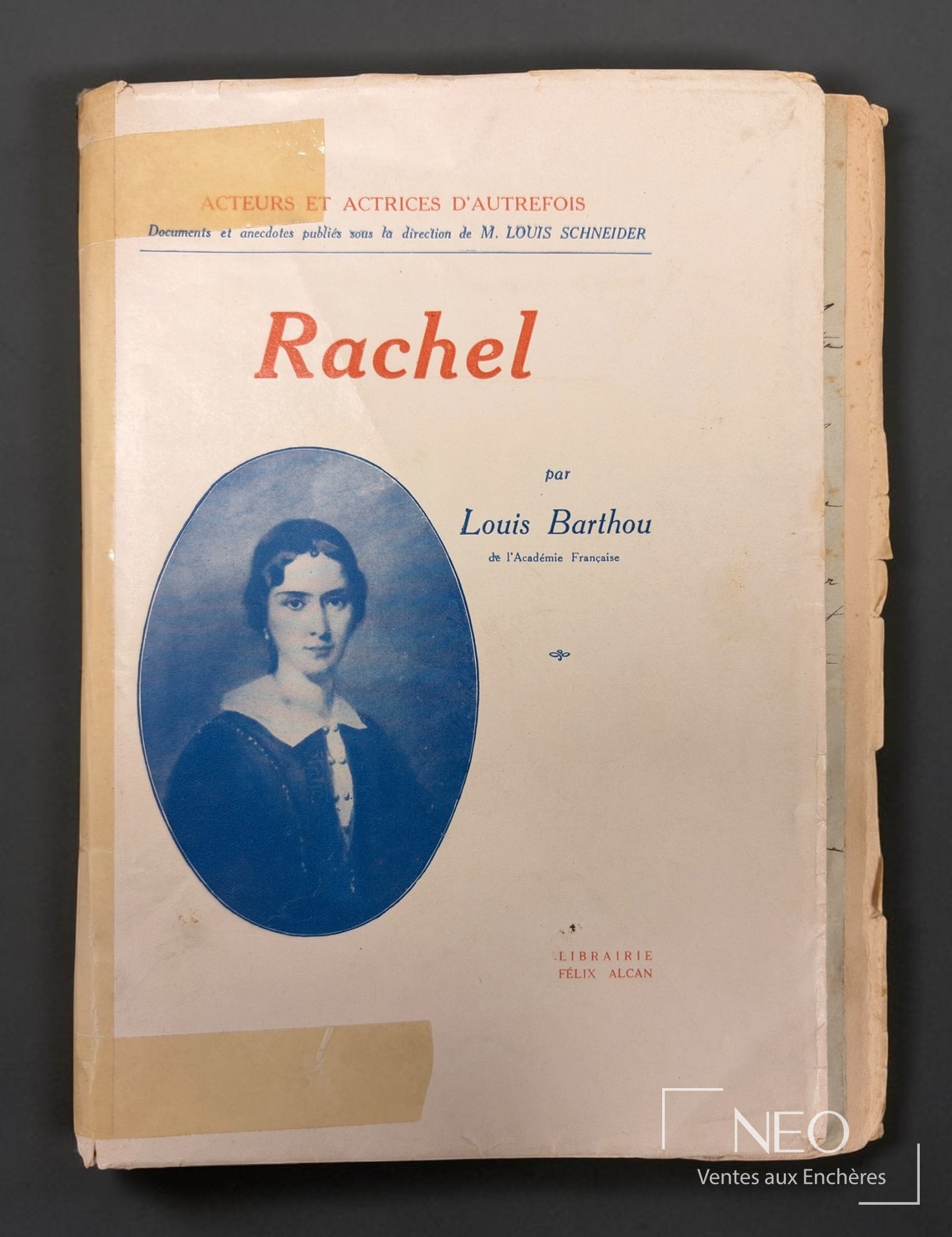Louis Barthou, Rachel, édition originale, 1926
