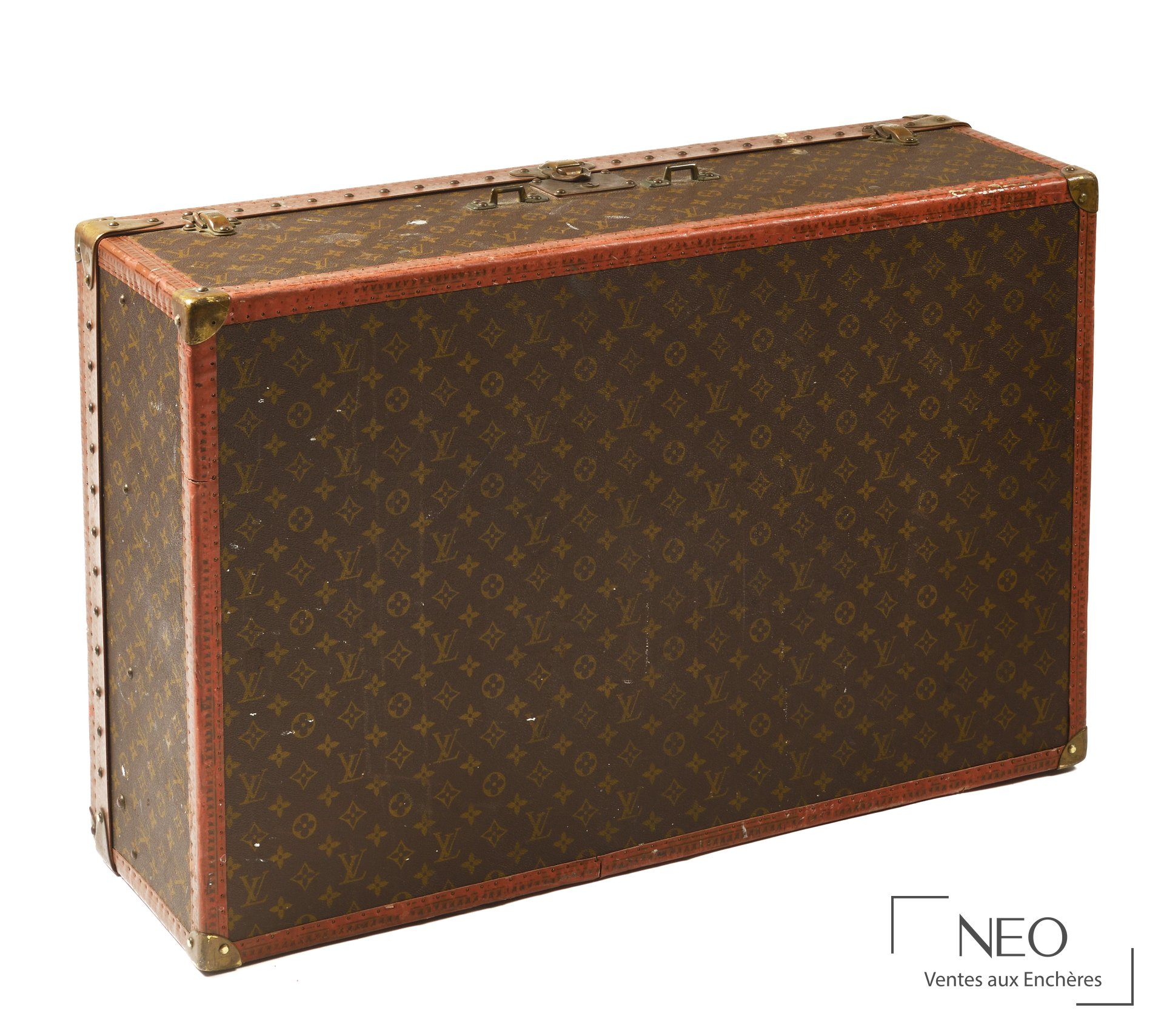 Louis Vuitton Malle de voyage dite Cabine en toile monogrammée LV