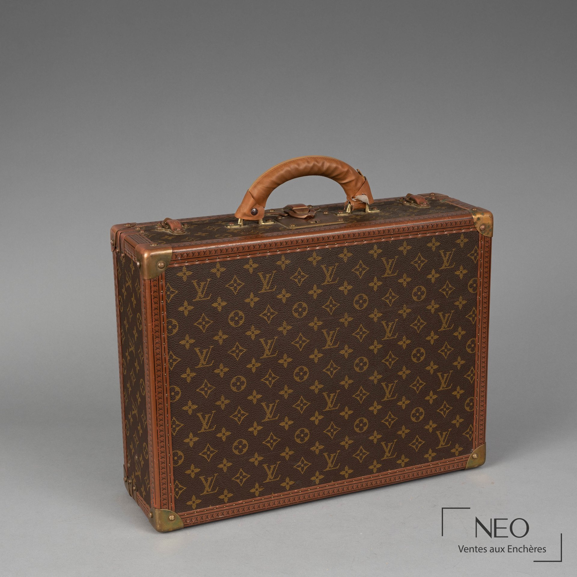 Louis Vuitton Valise Cottevile 45 cm en toile monogram circa 1980
