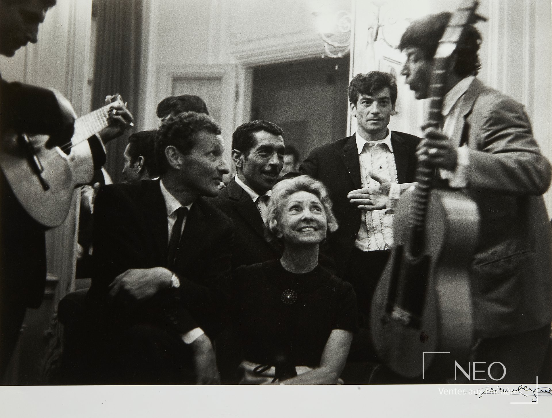 Lucien Clergue – Jean-Louis Barrault et Madeleine Renaud, tirage argentique postérieur