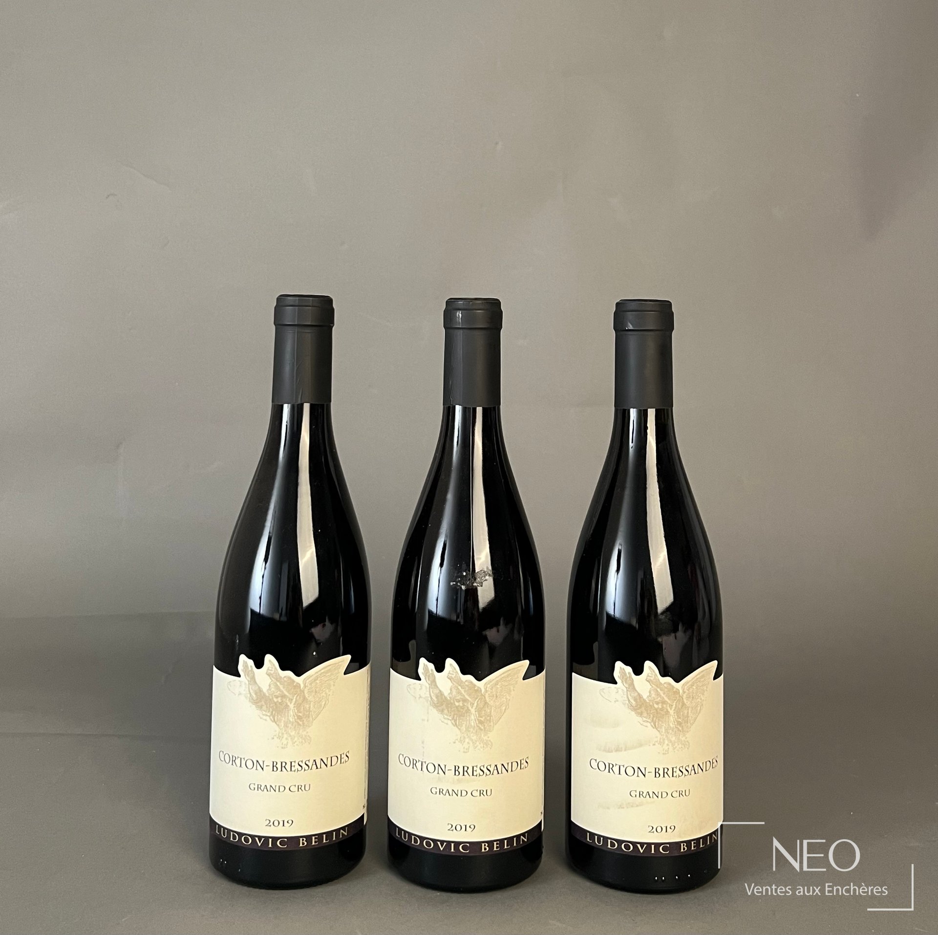 3 bouteilles Corton Bressandes Grand Cru Ludovic Belin 2019