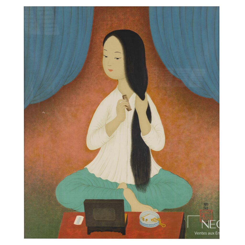 Jeune femme assise