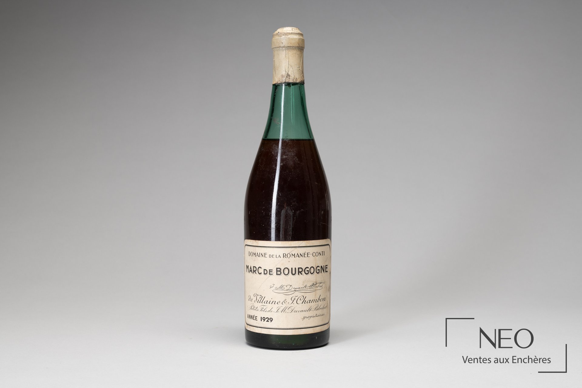 Marc de Bourgogne Domaine de la Romanée-Conti 1929
