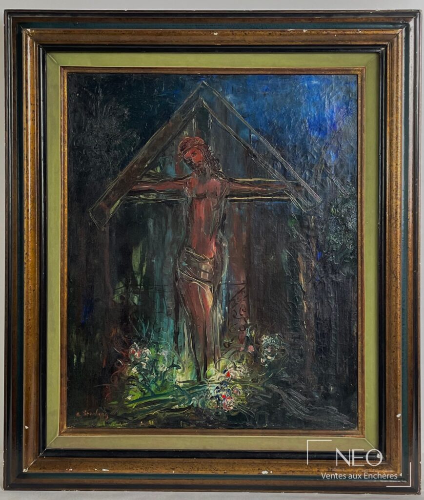 Huile sur toile de Marc Sterling représentant le Christ