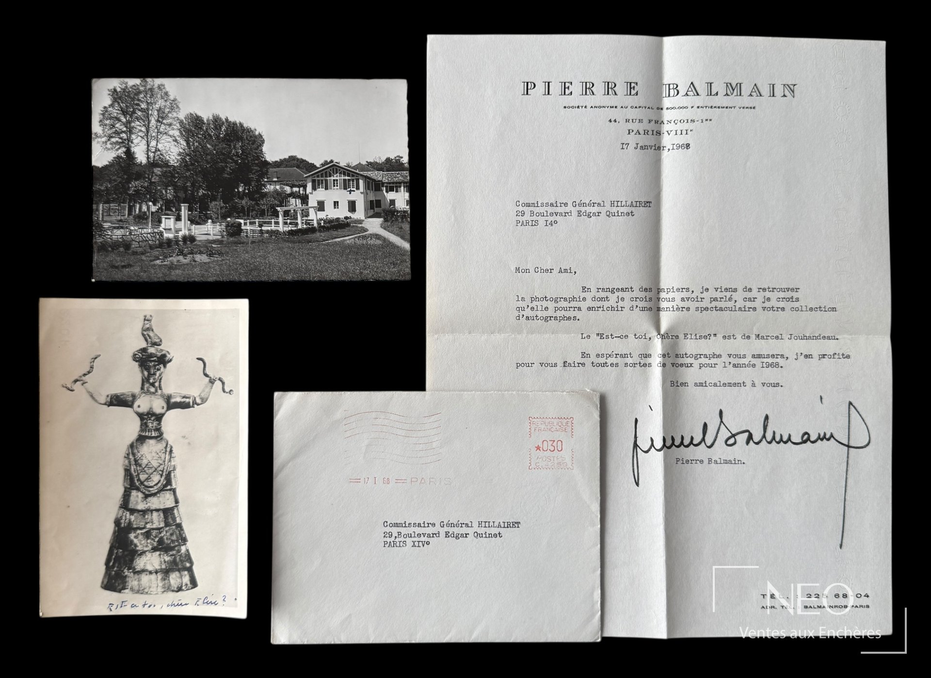 Ensemble de documents avec photographie