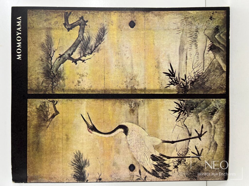 Couverture illustrée du catalogue Momoyama avec le titre en haut à gauche