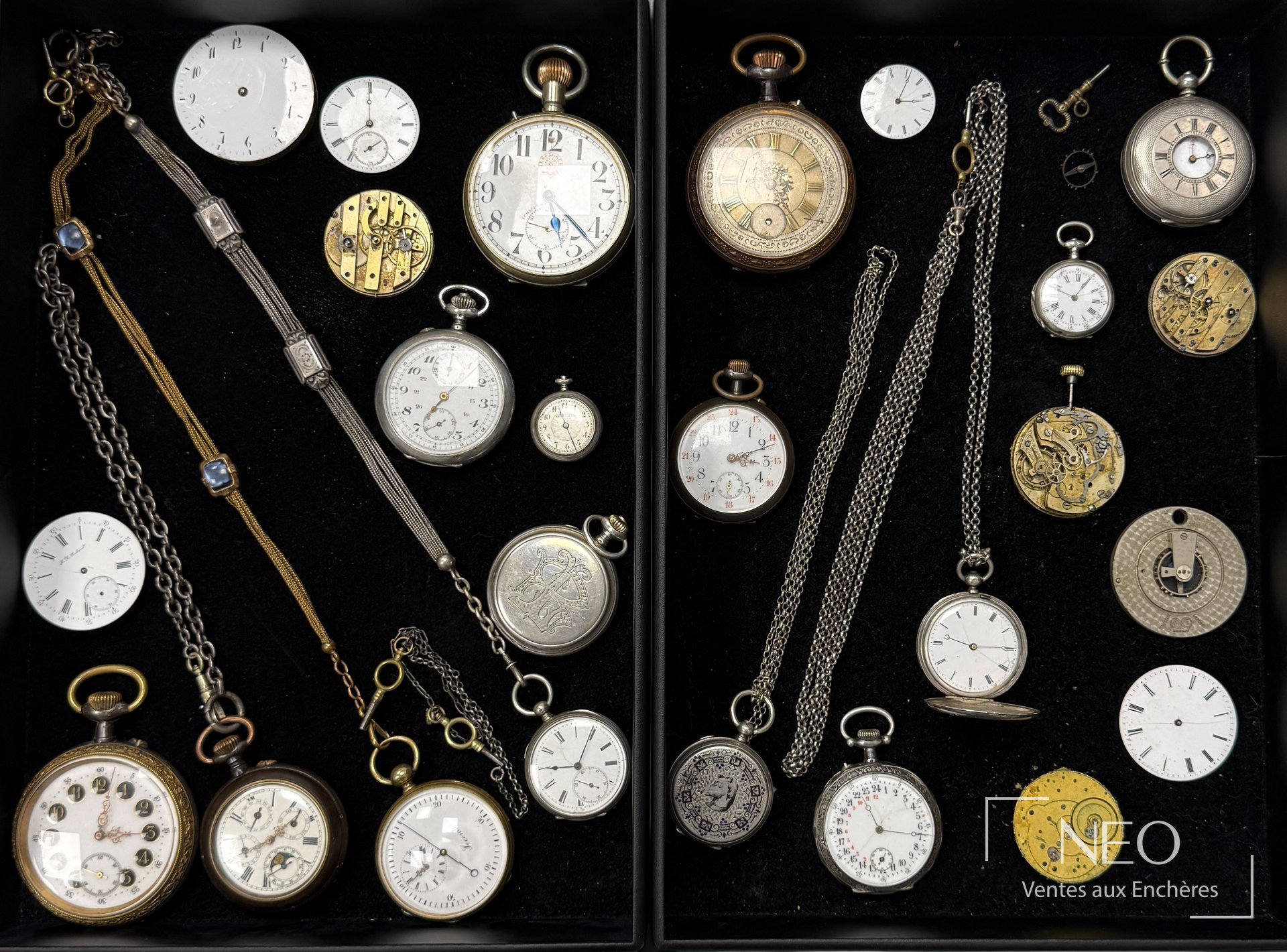 Fort lot de 15 montres à gousset et mouvements Vacheron Constantin
