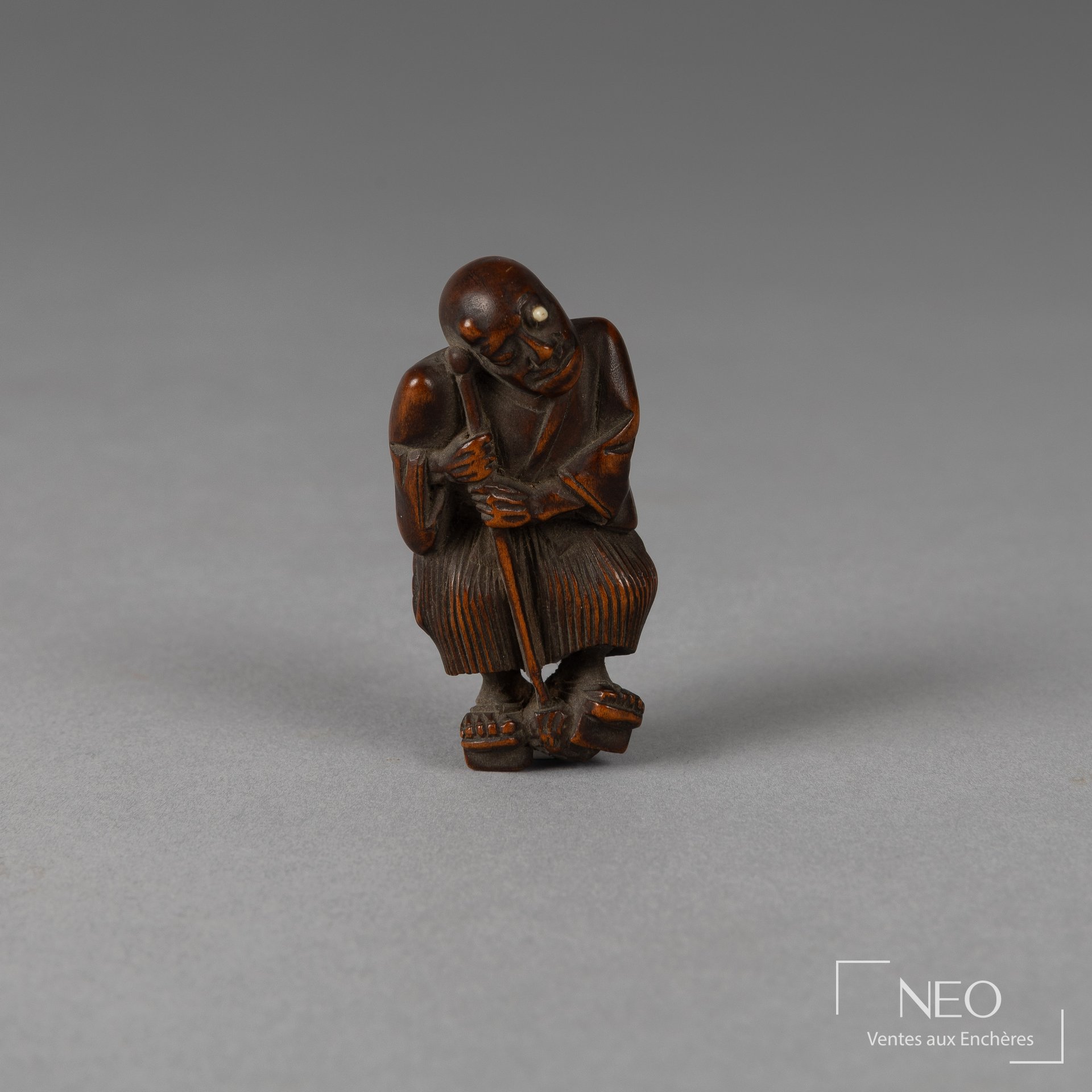 Netsuke en buis japonais, époque Edo, XIXe siècle