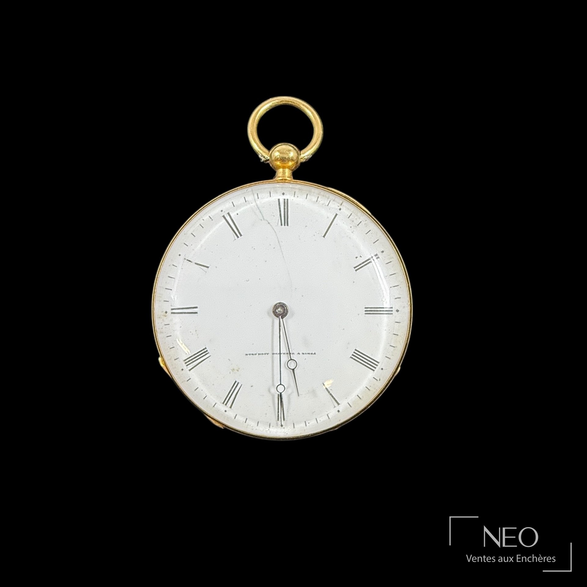 Nordhoff Defferre montre à gousset en or jaune 18 carats