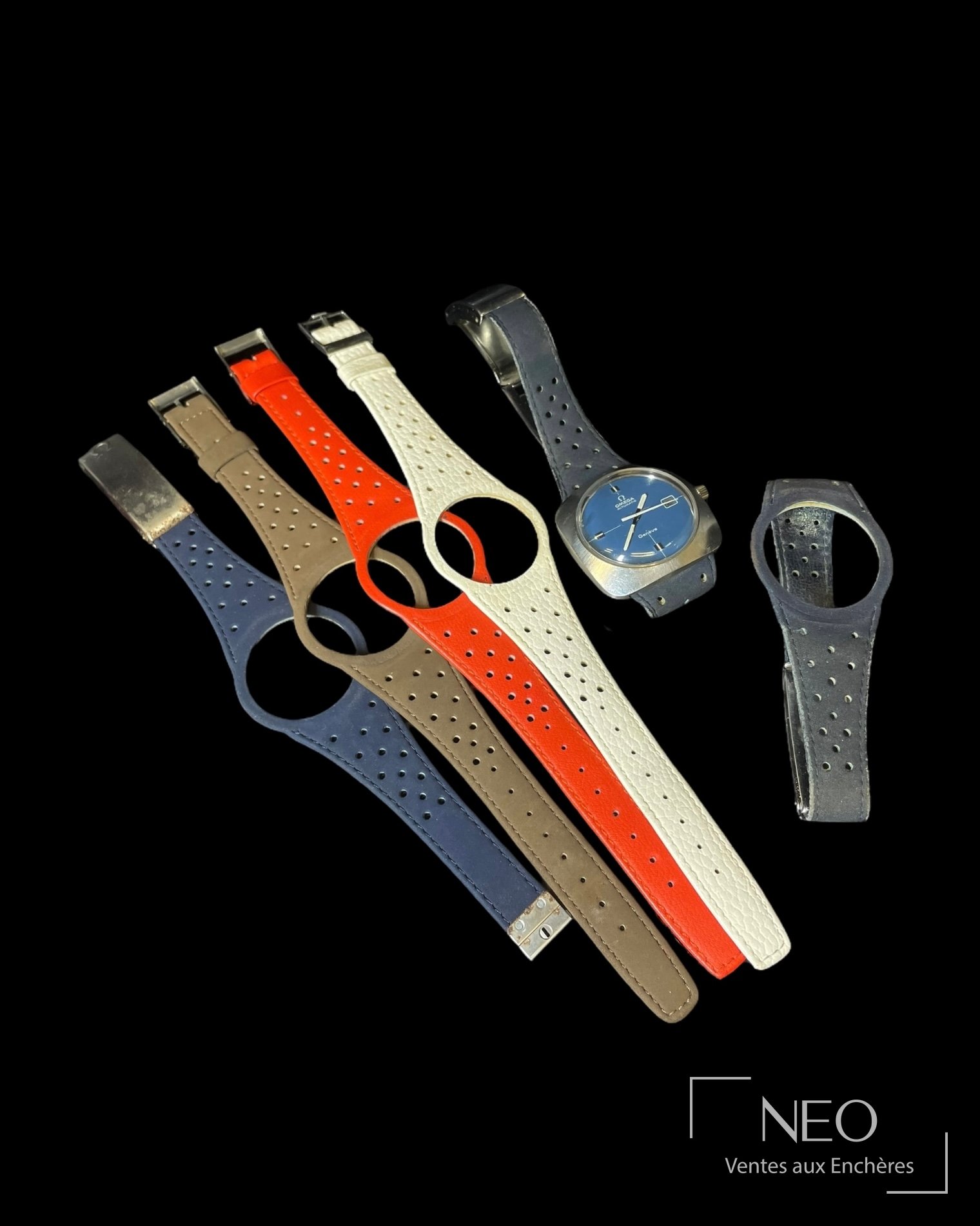Omega Genève montre-bracelet de sport en acier à mouvement automatique