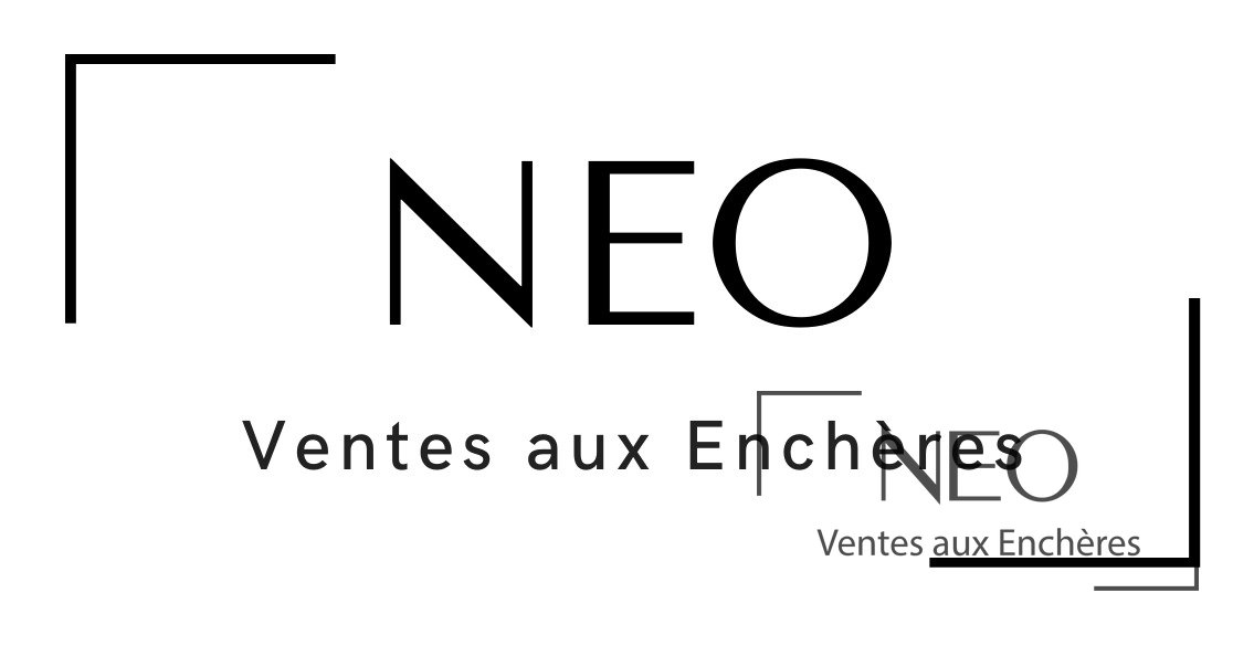 Logo NEO Ventes aux Enchères sur fond blanc