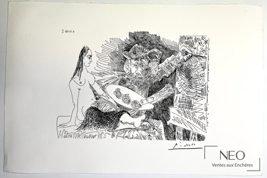 Lithographie de Pablo Picasso sur papier