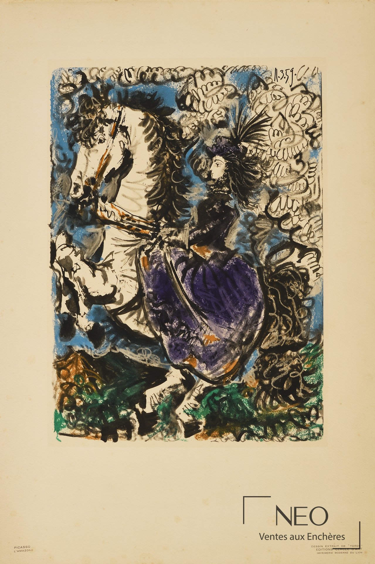 Composition colorée de Toros y Toreros