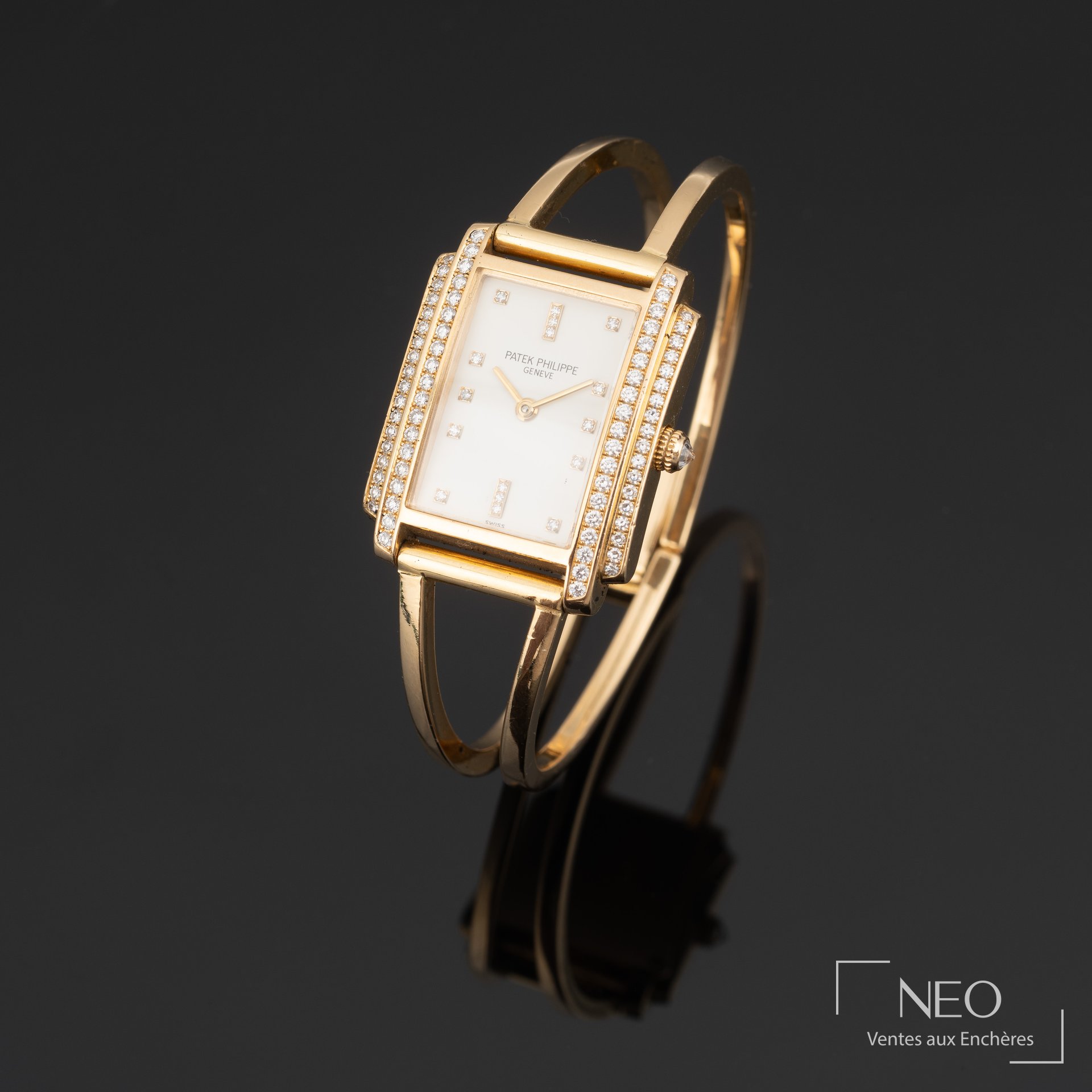 Patek Philippe Gondolo montre bracelet rectangulaire vers 2000