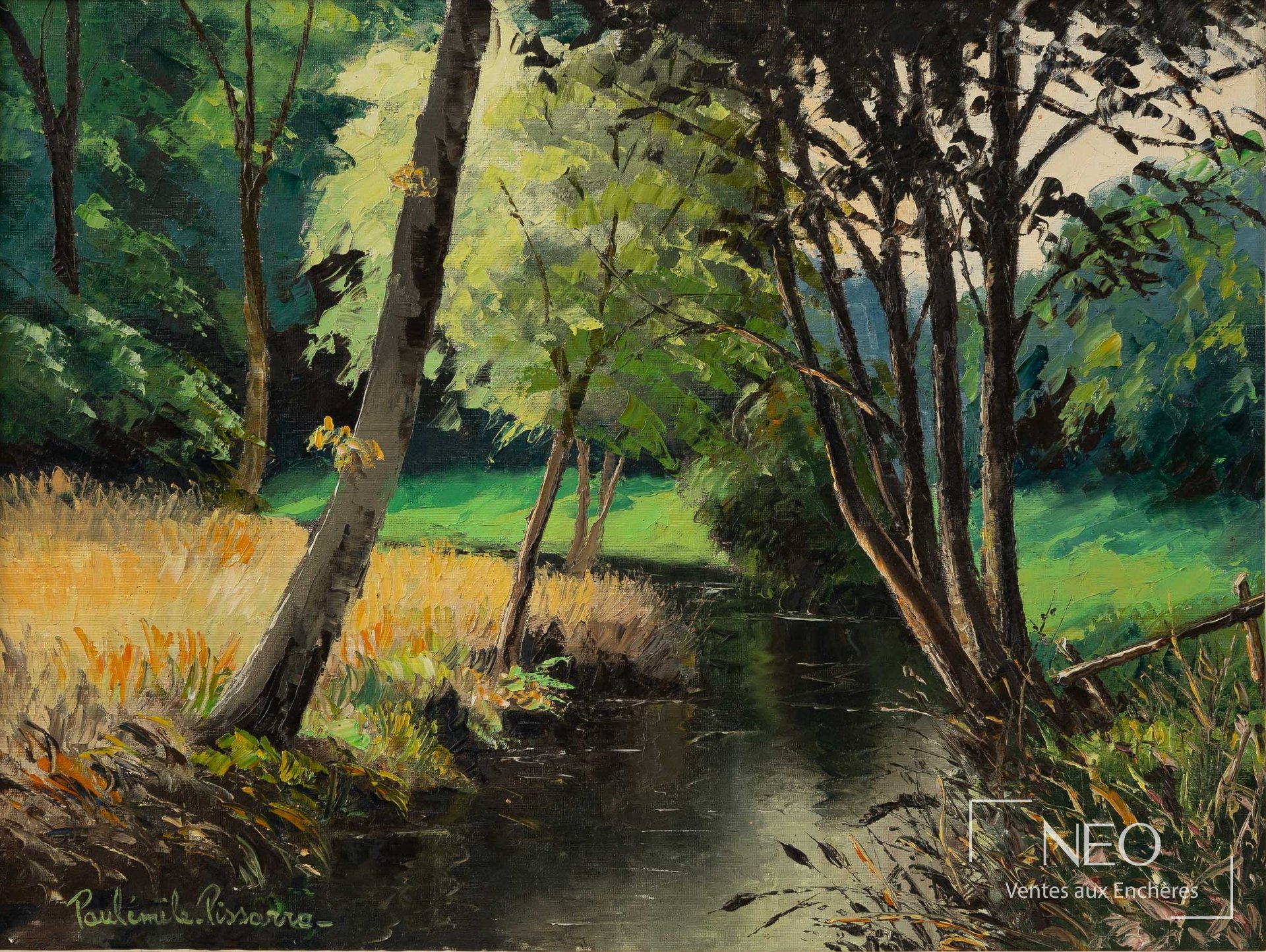 Paysage peint à l’huile