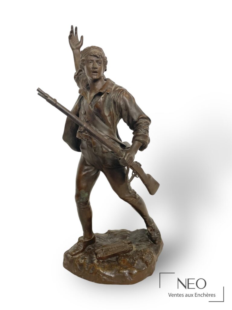 Bronze de Paul François Choppin représentant un volontaire armé