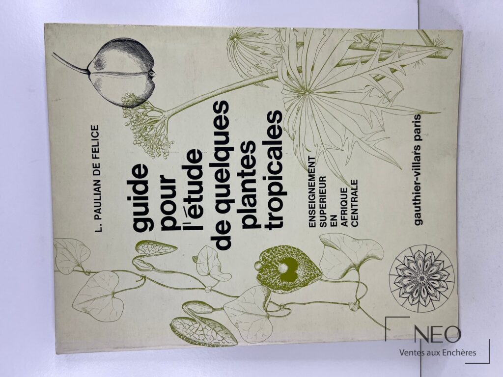 Couverture d’un guide botanique illustré de plantes tropicales