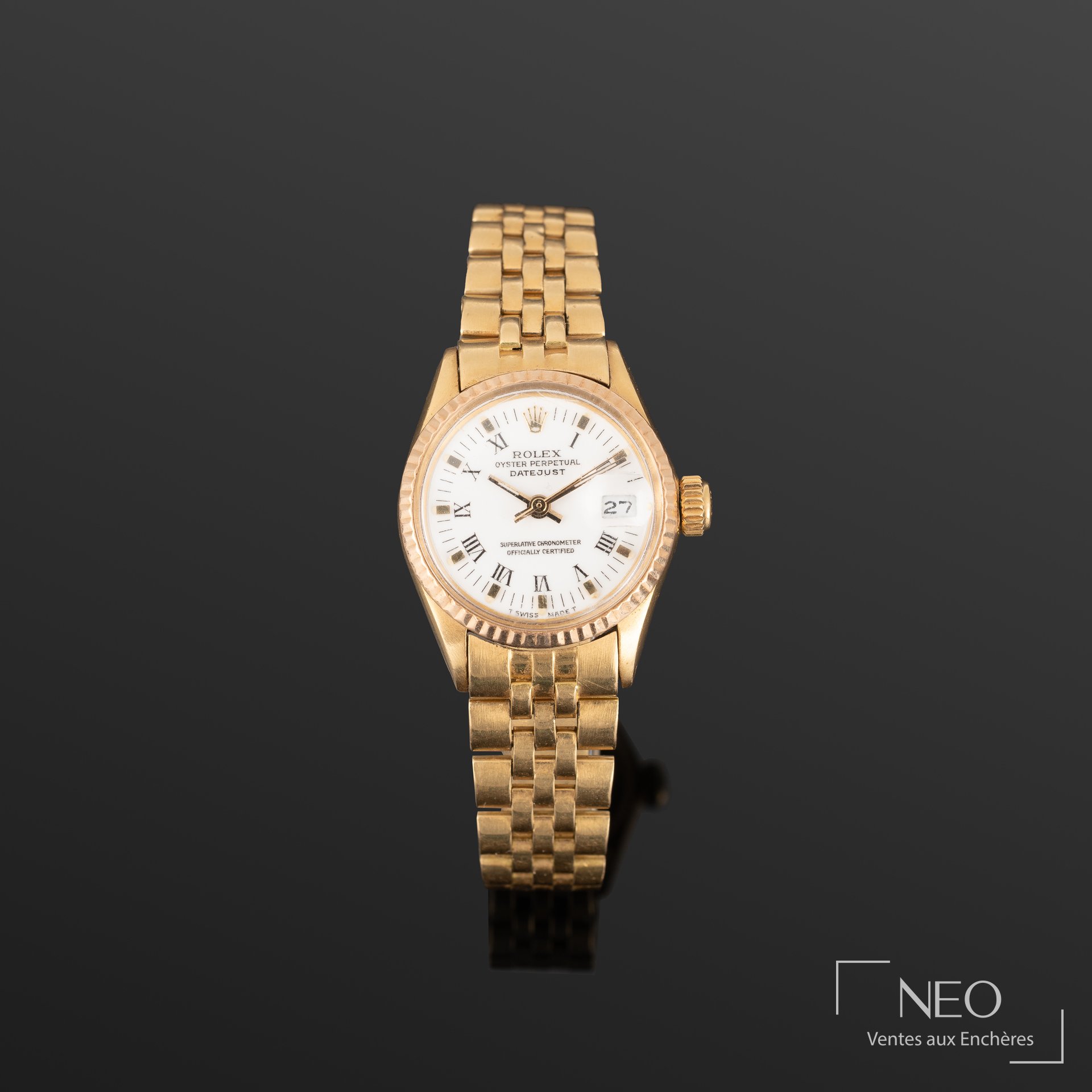 Rolex Datejust en or jaune 18K