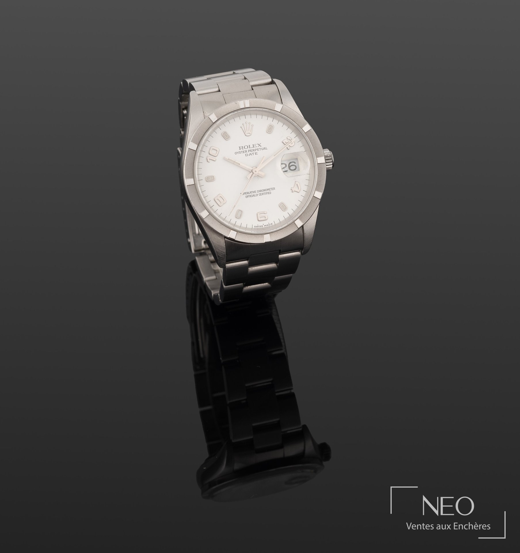 Rolex Oyster Perpetual Date référence 15000, montre de ville en acier