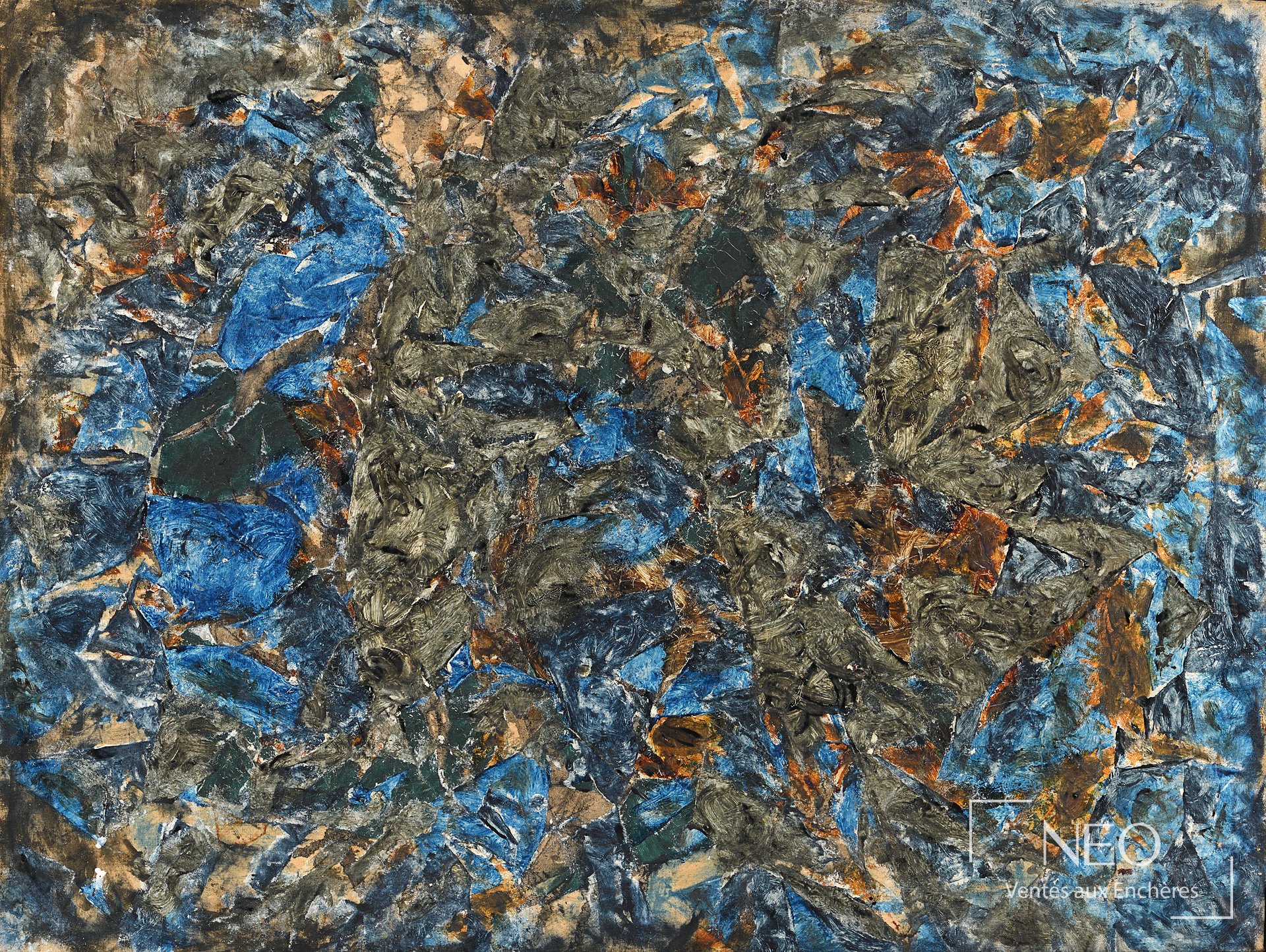 Composition abstraite de Simon Hantaï