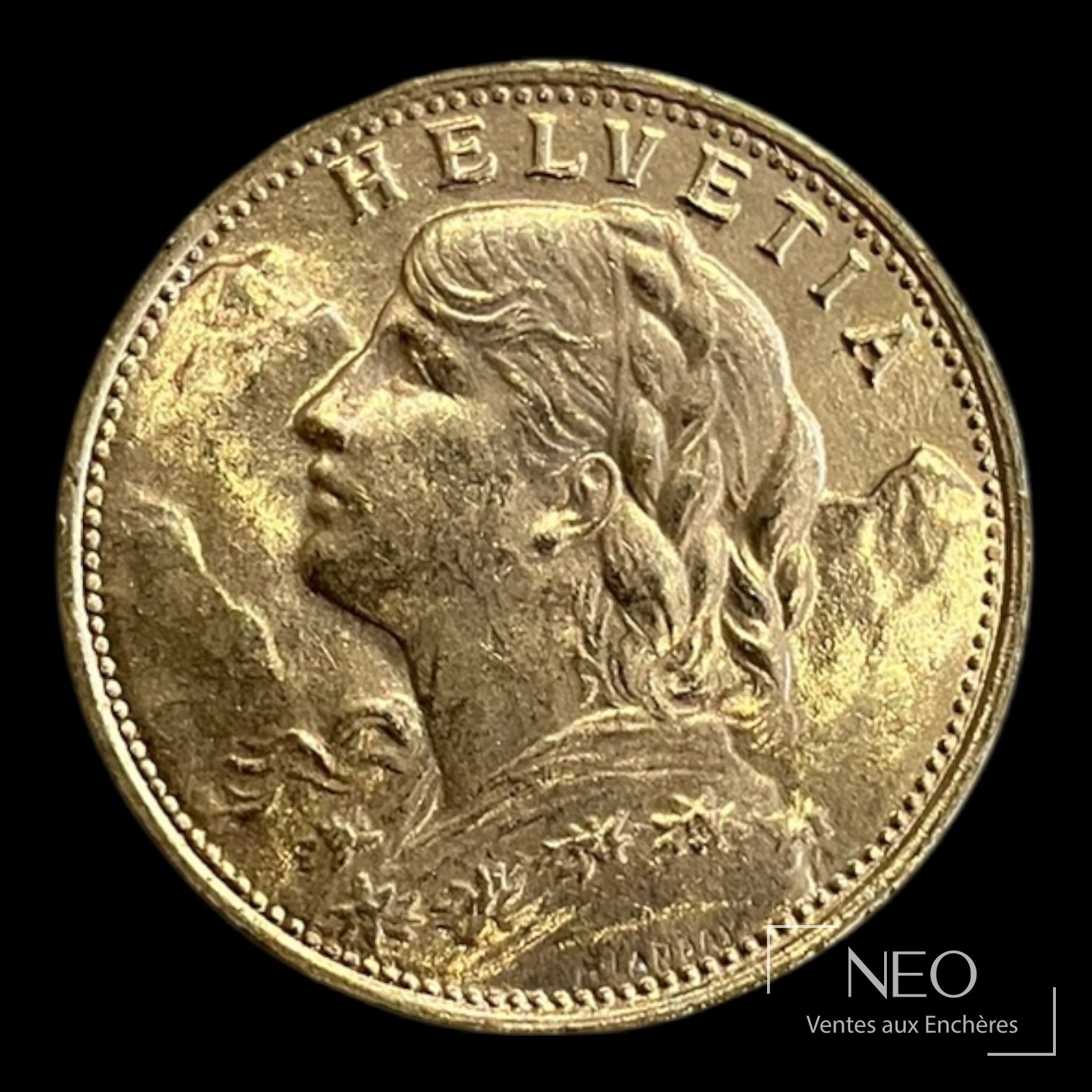 Suisse (Helvetia) 1 pièce de 20 francs or, 1935