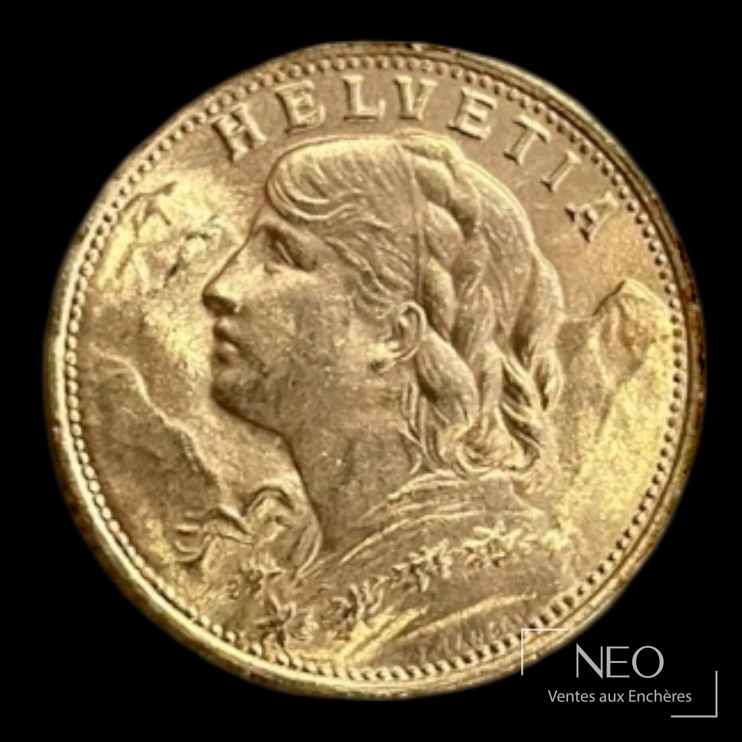 Suisse pièce de 20 francs or 1922