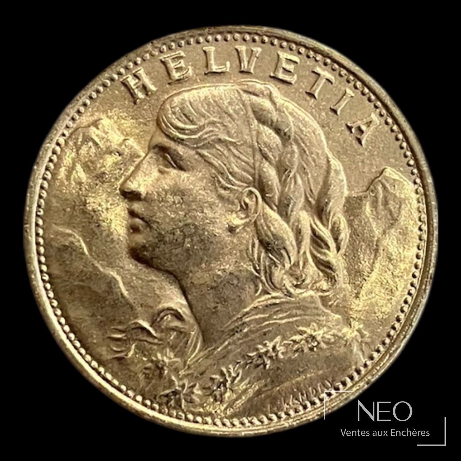 Suisse 1 pièce de 20 francs or, 1930