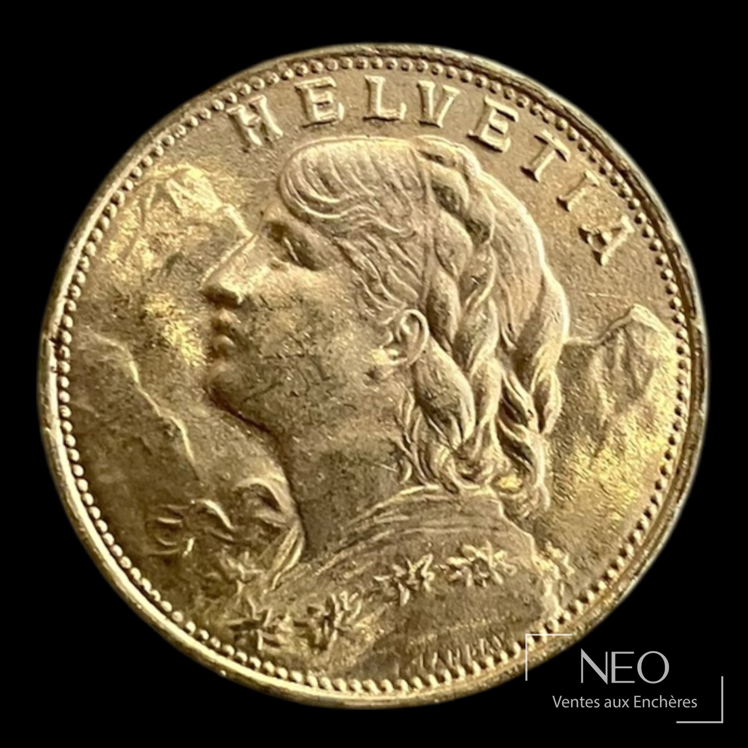 Suisse 1 pièce de 20 francs or, 1930