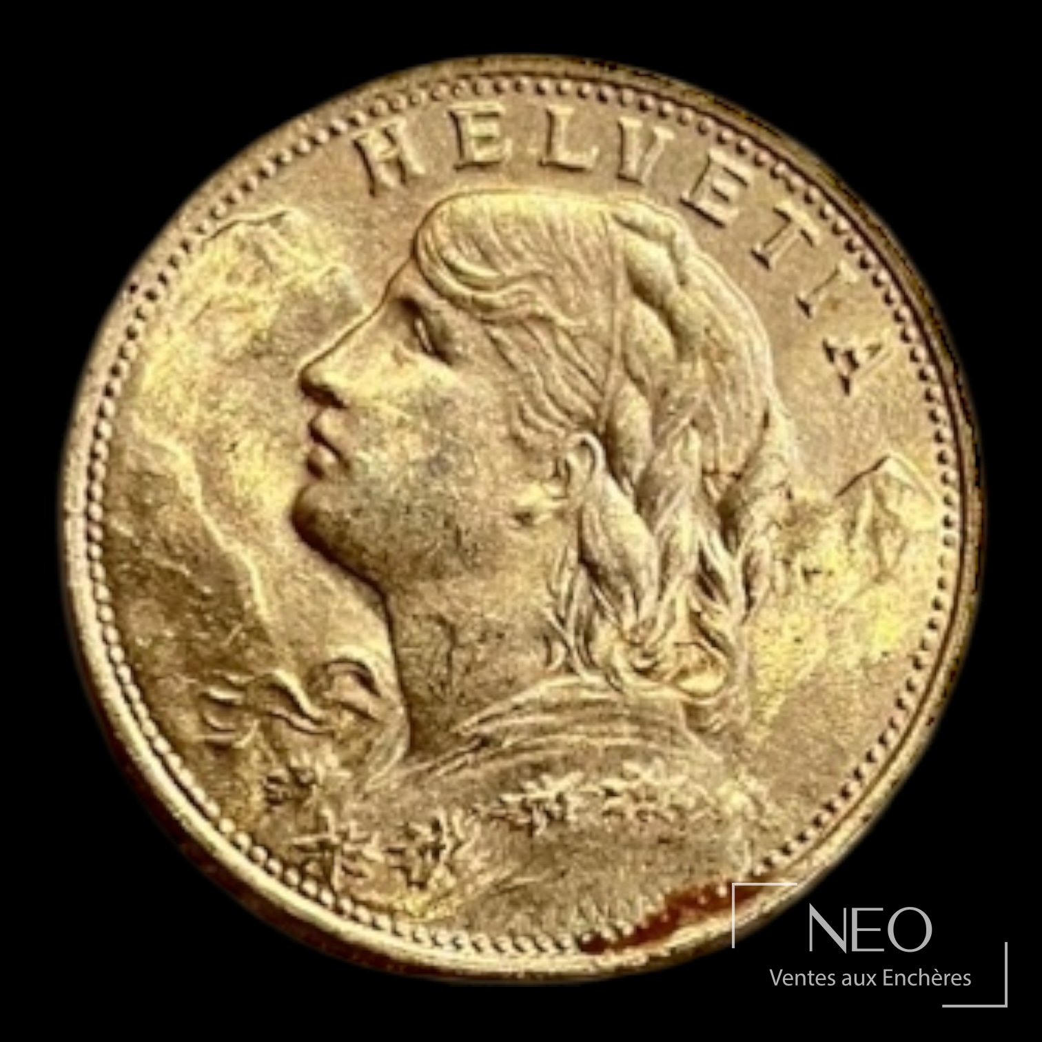 Suisse 1 pièce de 20 francs or