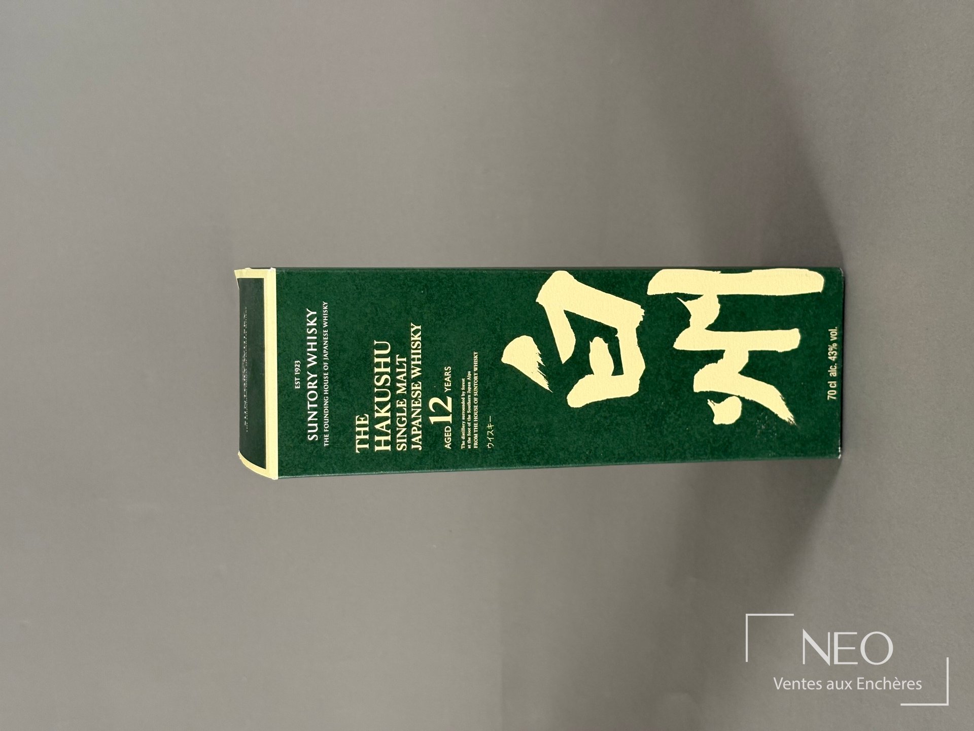 Suntory The Hakushu 12 ans Single Malt Whisky japonais en étui d’origine