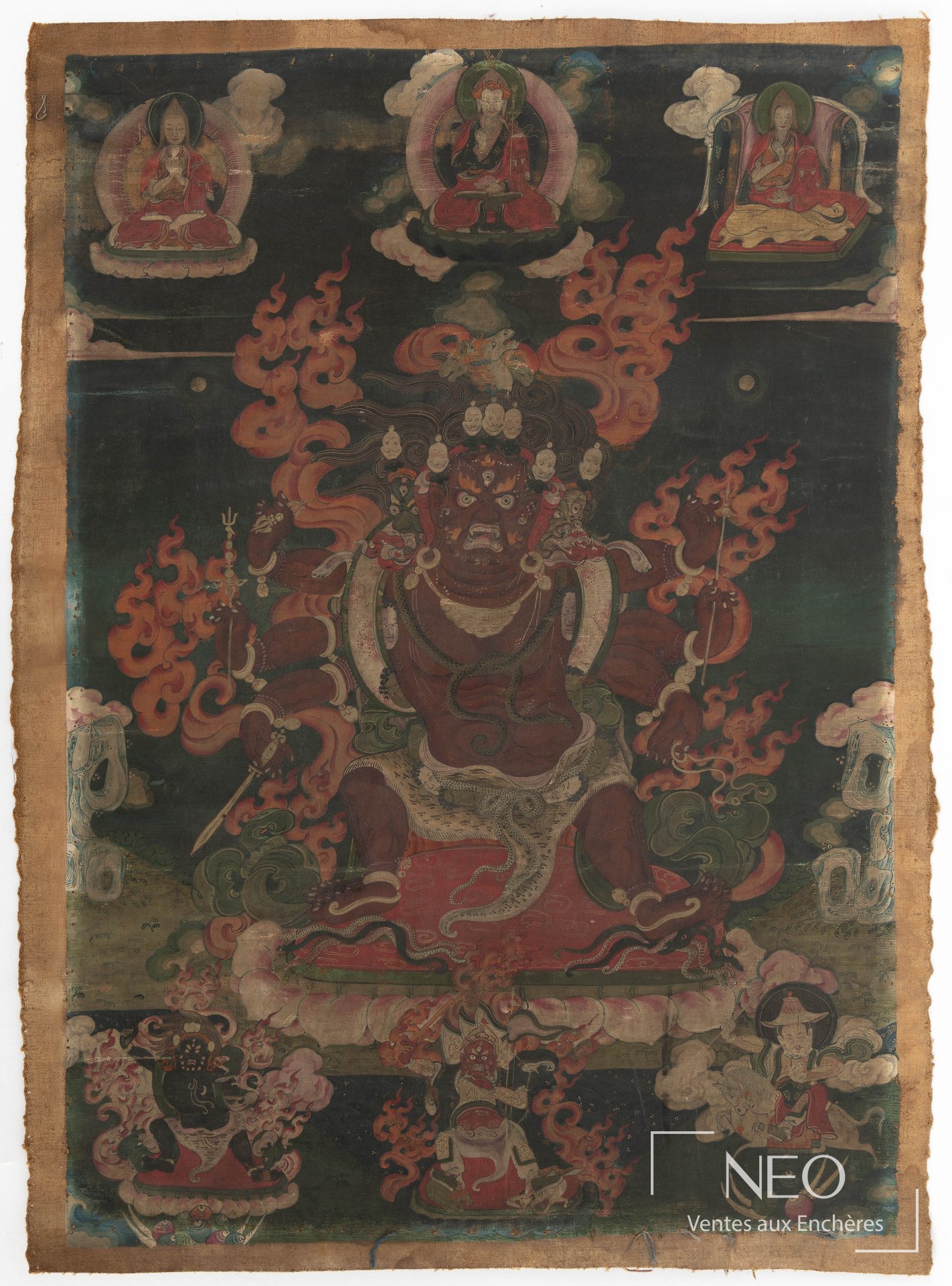 Thangka à la divinité Hayagriva, Tibet, XVII-XVIIIe siècle