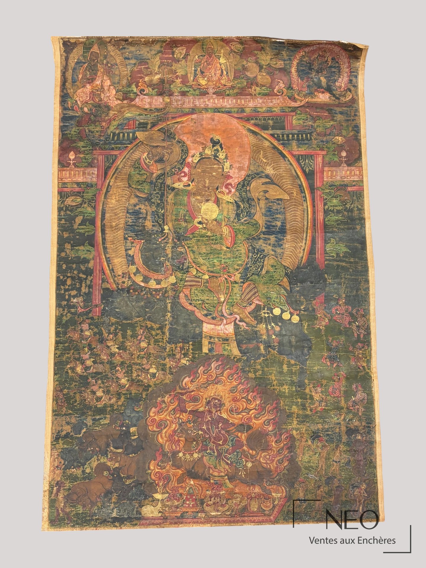 Thangka tibétain, Tibet, XVIe-XVIIe siècles