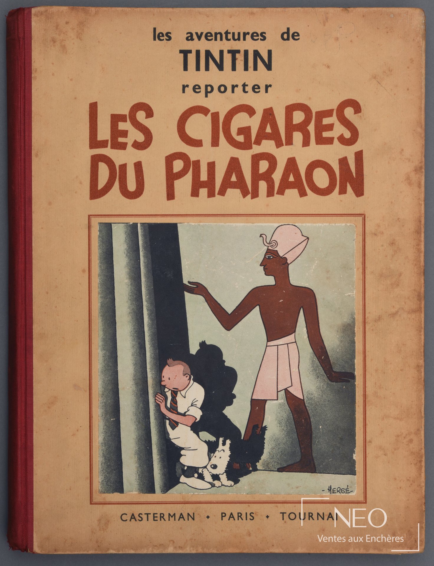 Hergé, Les cigares du pharaon, édition Casterman 1938