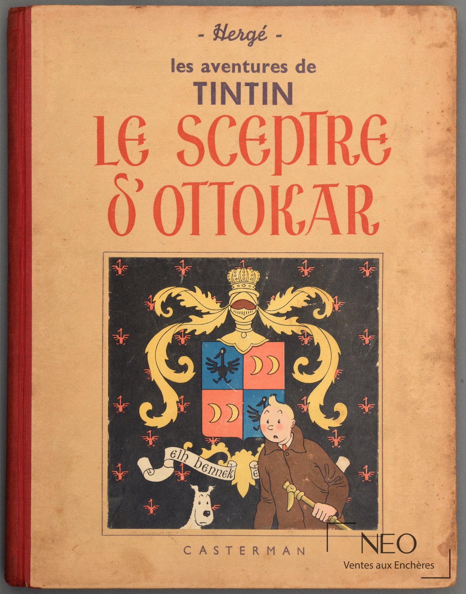 Hergé, Tintin, Le sceptre d&rsquo;Ottokar, édition Casterman, 1939