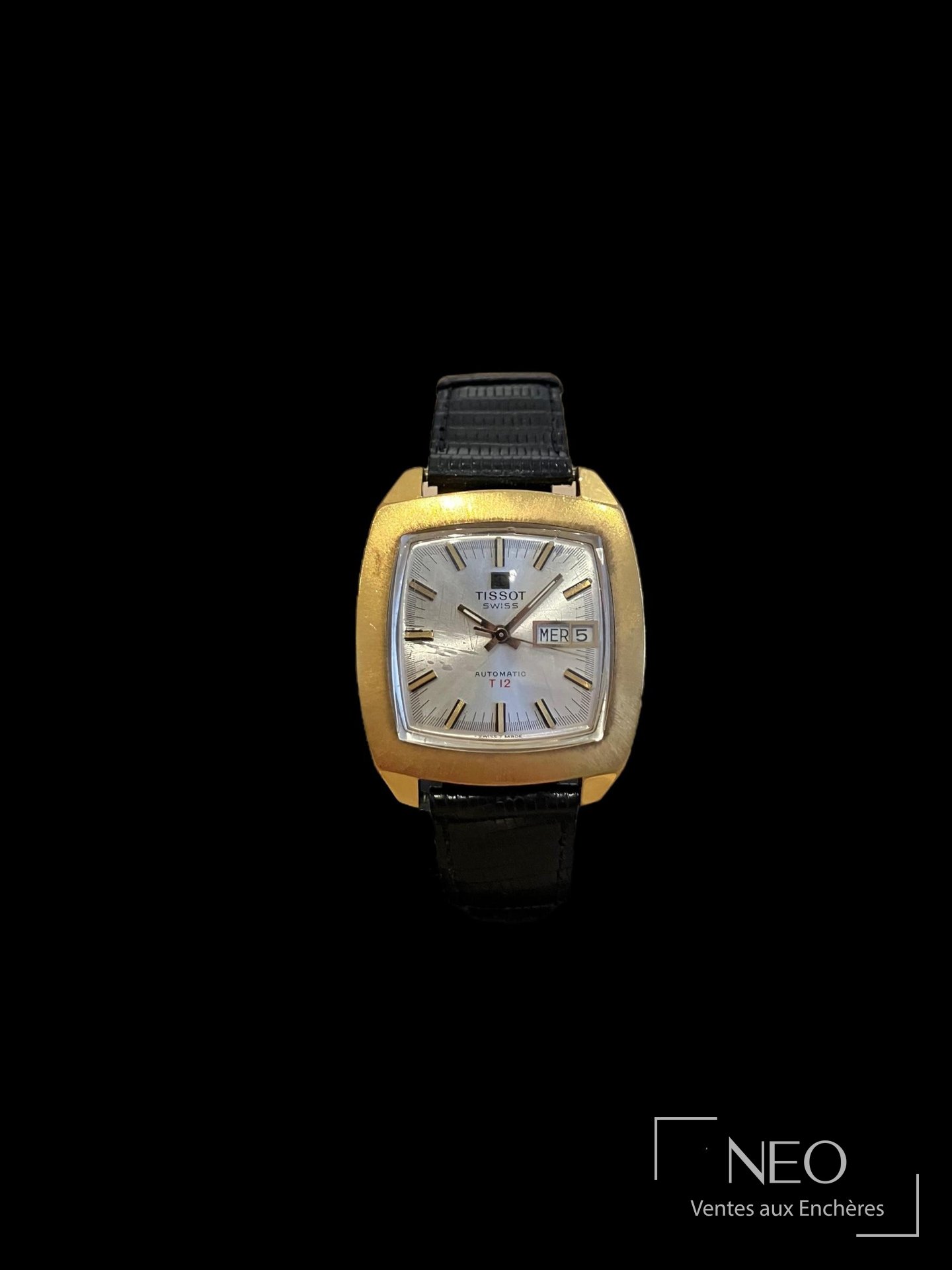 Tissot Seastar T12, montre rectangulaire vers 1970