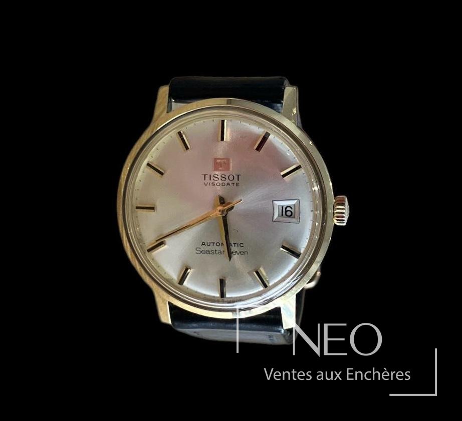 Tissot VisioDate SeastarSeven, montre de ville en or jaune 18K